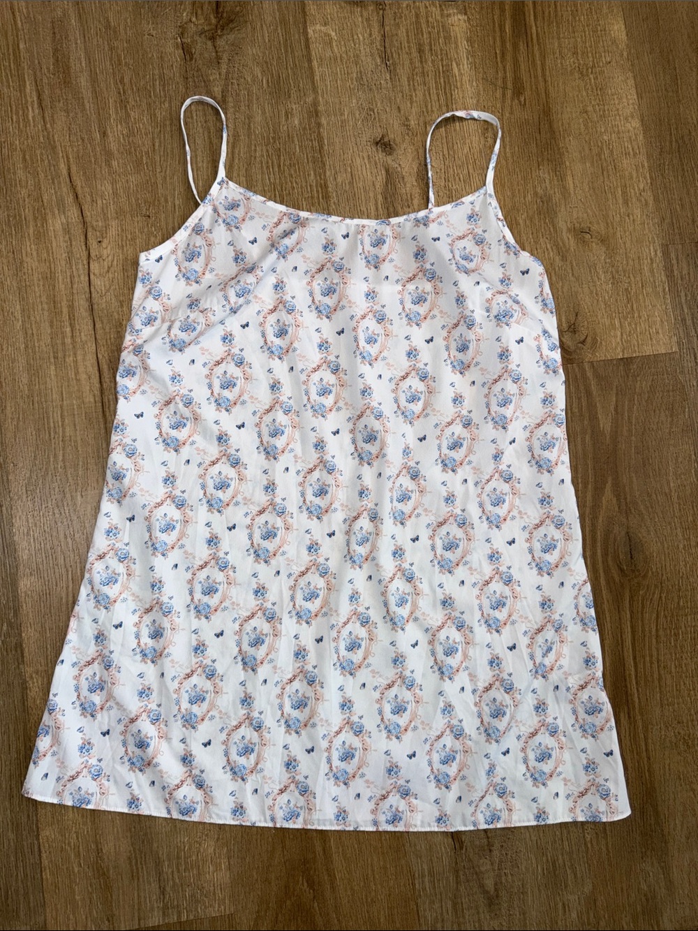 Mac Duggal White Floral Strappy Slip Dress Mini